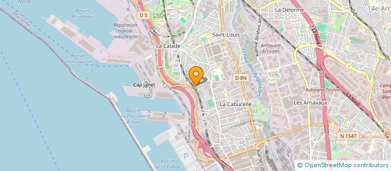 localisation de l'entreprise AGIR POUR UN NOUVEL ELAN à MARSEILLE