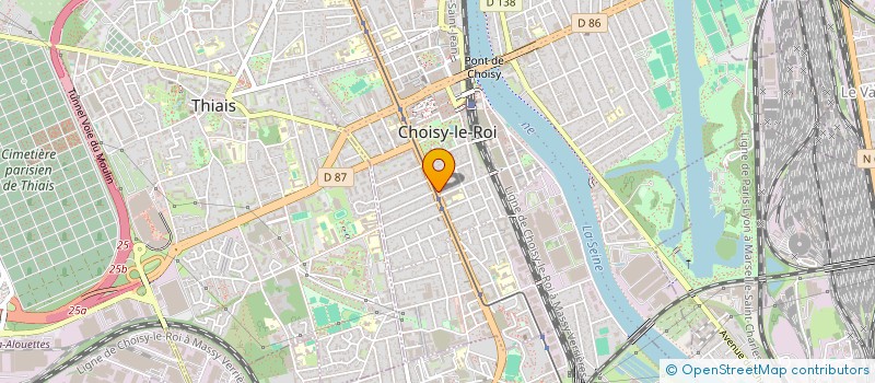 localisation de l'entreprise AGIR POUR VOUS NETTOYAGE à CHOISY-LE-ROI