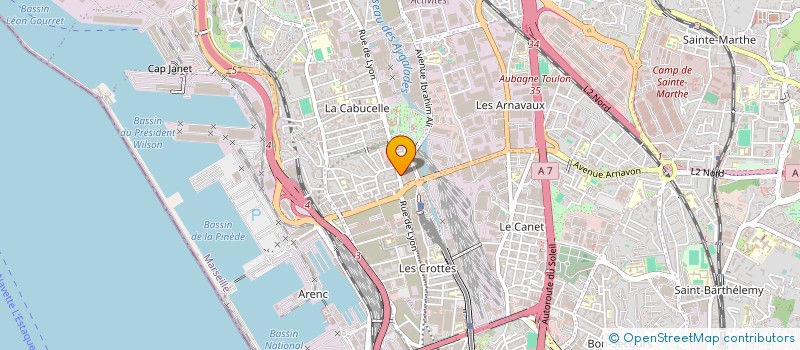localisation de l'entreprise AGIR PRO à MARSEILLE