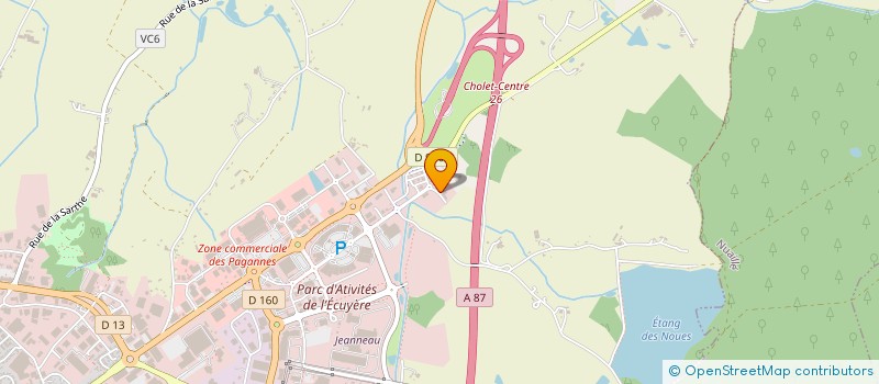 localisation de l'entreprise AGIR RECOUVREMENT à CHOLET