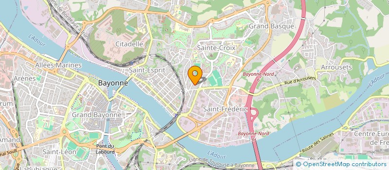 localisation de l'entreprise AGIR SECURITE ROUTIERE à BAYONNE