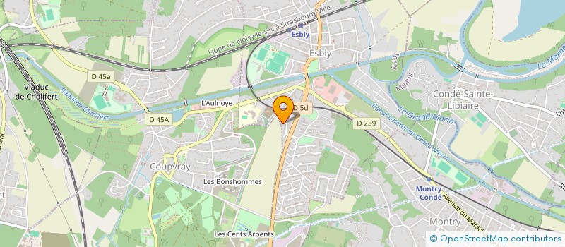 localisation de l'entreprise AGIR2 à ESBLY