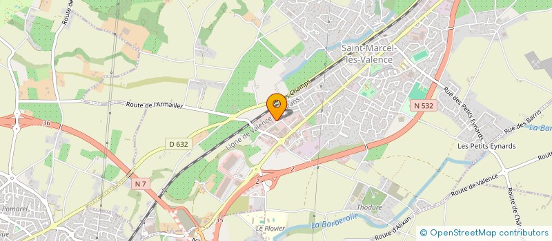 localisation de l'entreprise AGIRE à SAINT-MARCEL-LES-VALENCE