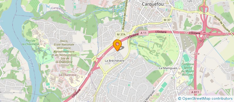 localisation de l'entreprise AGIRELA à CARQUEFOU