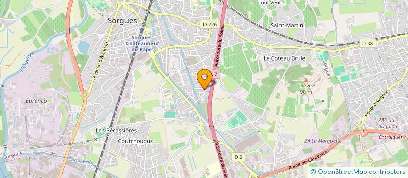 localisation de l'entreprise AGIS à SORGUES