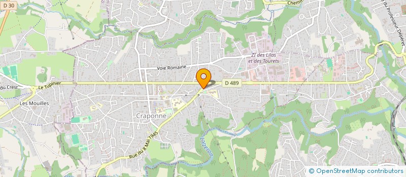 localisation de l'entreprise AGIS  CRAPONNE