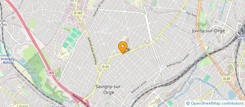localisation de l'entreprise AGIS ELEC à SAVIGNY-SUR-ORGE