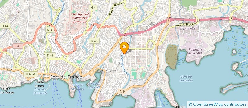 localisation de l'entreprise AGISEO CARAIBES  FORT-DE-FRANCE