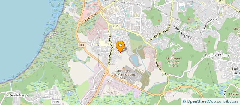 localisation de l'entreprise AGISSONS EN FAVEUR D'UNE ECONOMIE SOUTENABLE ET DURABLE EN GUYANE  CAYENNE