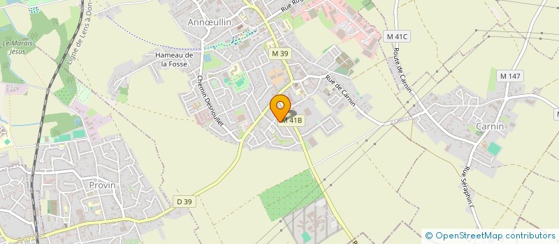 localisation de l'entreprise AGISSONS POUR LE BIEN-ETRE DES HABITANTS D'ANNOEULLIN  ANNULLIN