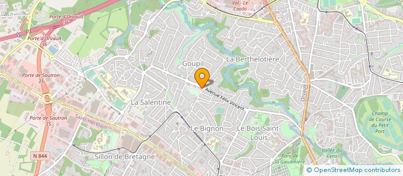 localisation de l'entreprise AGITOP à ORVAULT