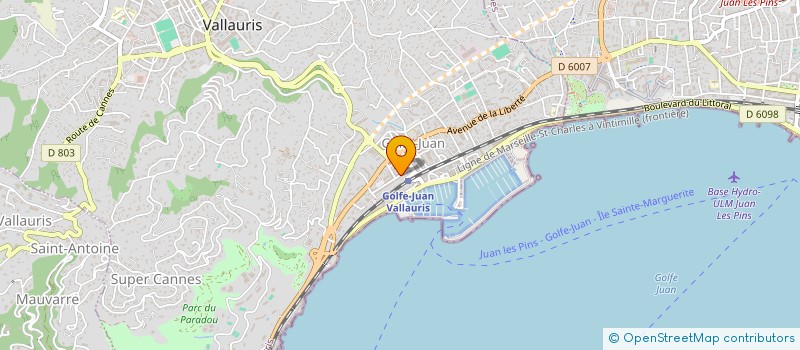 localisation de l'entreprise AGIVAL à ANTIBES