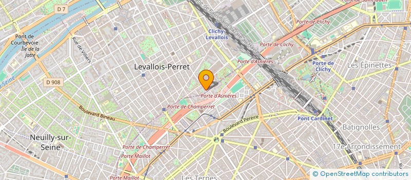 localisation de l'entreprise AGJ ASSUR à LEVALLOIS-PERRET