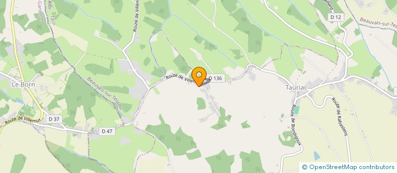 localisation de l'entreprise AGJ ELEC  TAURIAC