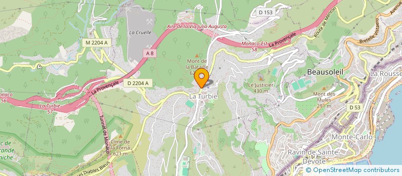 localisation de l'entreprise AGJL à LA TURBIE