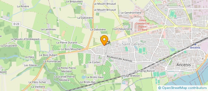 localisation de l'entreprise AGJLT  ANCENIS-SAINT-GEREON