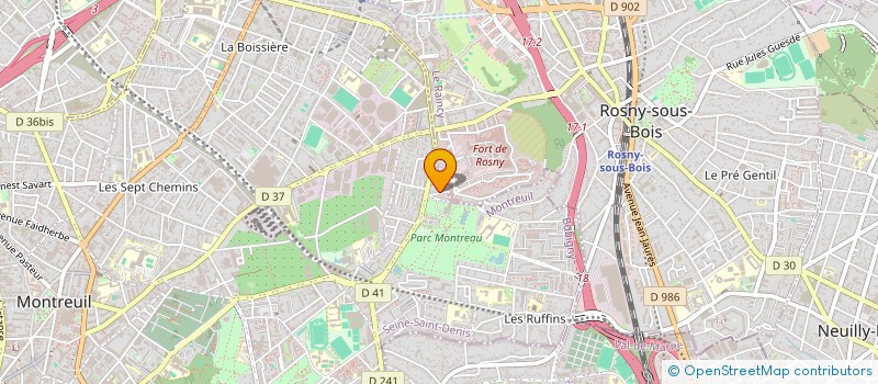 localisation de l'entreprise AGJSC à MONTREUIL