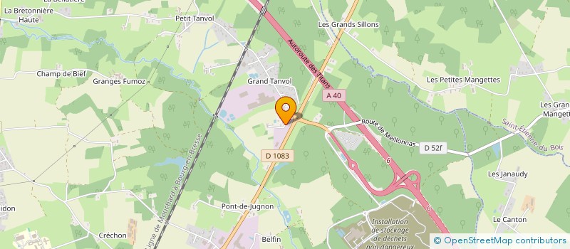 localisation de l'entreprise AGK  VIRIAT