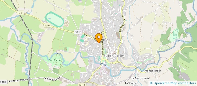 localisation de l'entreprise AGK  SAINT-GALMIER