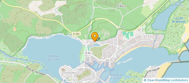 localisation de l'entreprise AGK FERMETURES  GRUISSAN