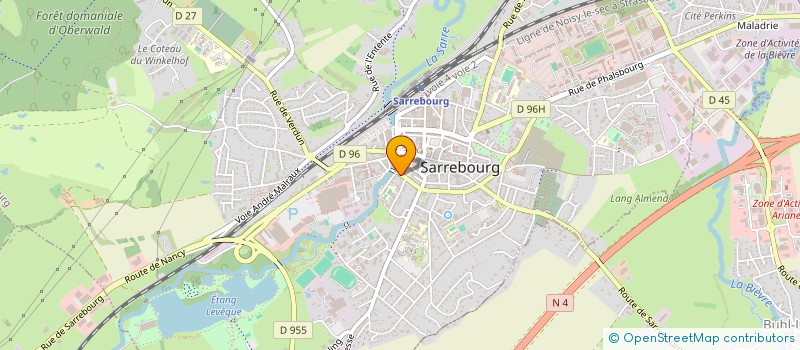 localisation de l'entreprise AGK IMMO  SARREBOURG