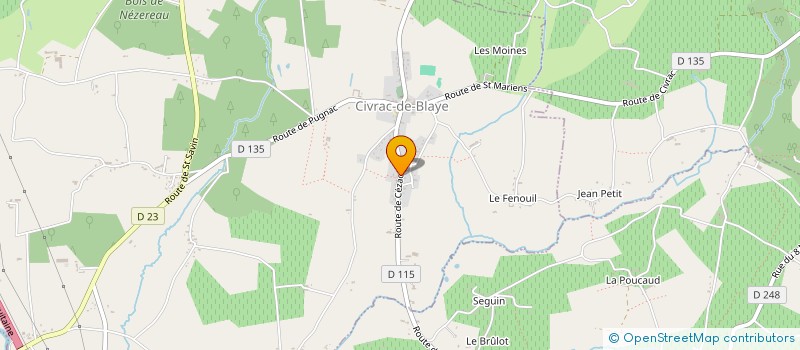 localisation de l'entreprise AGK LOGISTIQUE  CIVRAC-DE-BLAYE