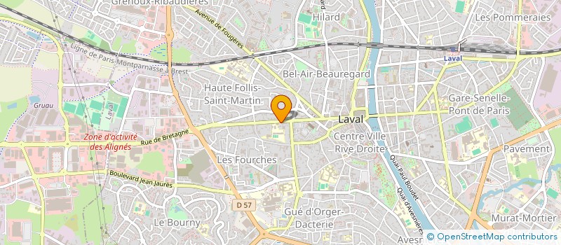 localisation de l'entreprise AGL 2 à LAVAL