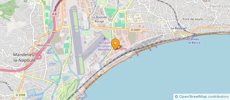 localisation de l'entreprise AGL à CANNES