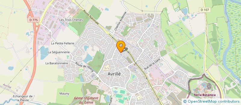 localisation de l'entreprise AGL à AVRILLE