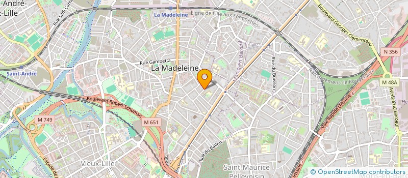 localisation de l'entreprise AGL à LA MADELEINE