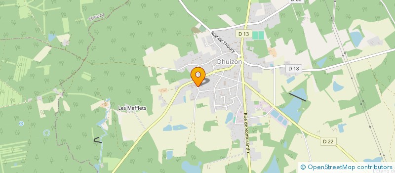 localisation de l'entreprise AGL  DHUIZON