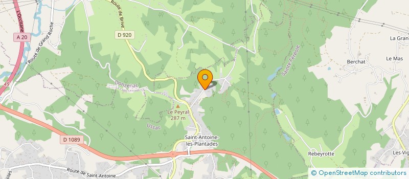 localisation de l'entreprise AGL  USSAC