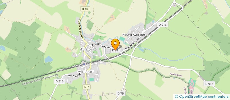 localisation de l'entreprise AGL  AVRICOURT