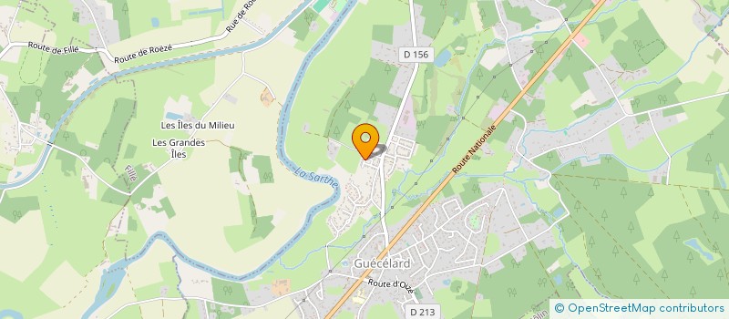 localisation de l'entreprise AGL  GUECELARD