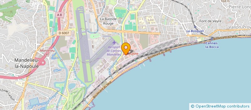 localisation de l'entreprise AGL ACADEMIE à CANNES