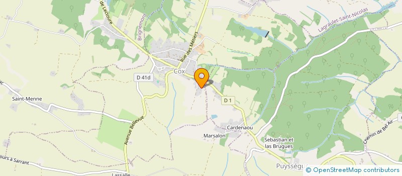 localisation de l'entreprise AGL AEROCONSULT  COX