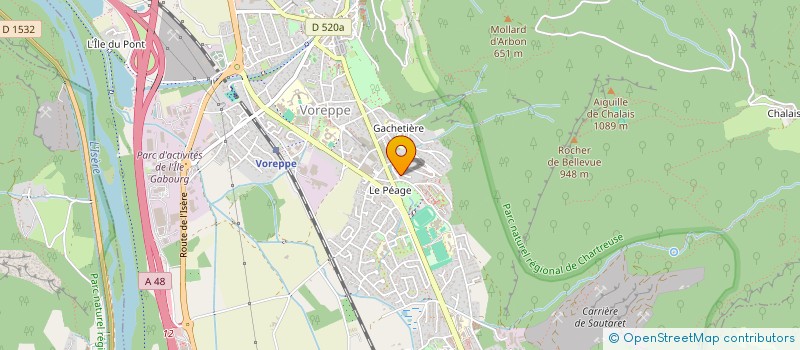 localisation de l'entreprise AGL AGENCEMENT  VOIRON