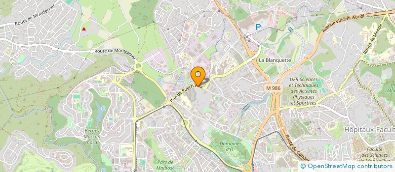 localisation de l'entreprise AGL IMMOBILIER à MONTPELLIER