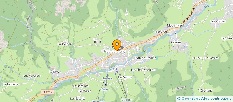 localisation de l'entreprise AGL IMMOBILIER  PRAZ-SUR-ARLY