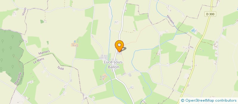 localisation de l'entreprise AGL PAYSAGE  LUCE-SOUS-BALLON