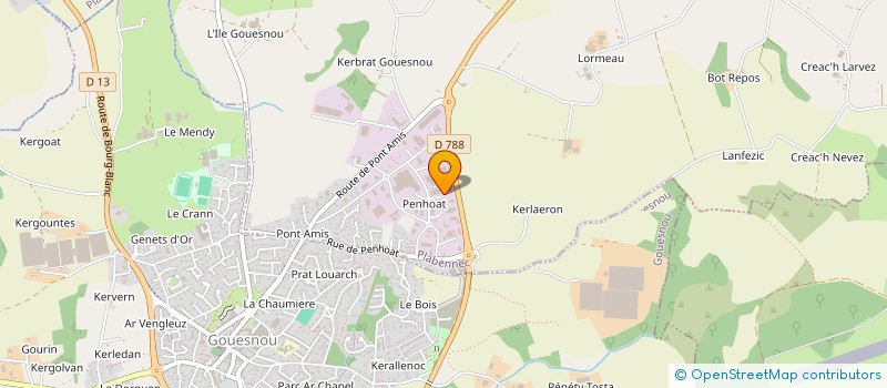 localisation de l'entreprise AGL RENOV' à PLABENNEC