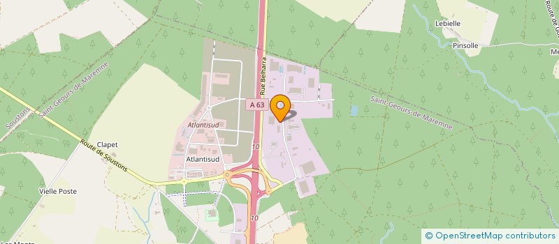 localisation de l'entreprise AGLAE à SAINT-GEOURS-DE-MAREMNE