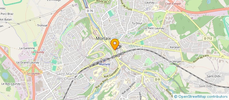 localisation de l'entreprise AGLAE  MORLAIX