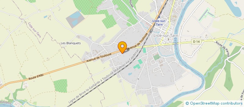 localisation de l'entreprise AGLAE à LISLE-SUR-TARN