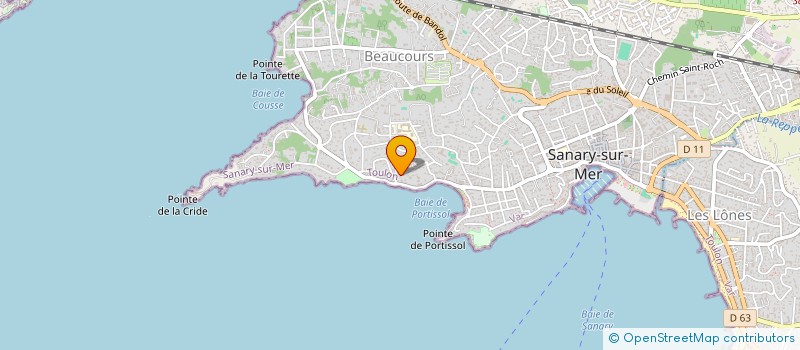 localisation de l'entreprise AGLAE à SANARY-SUR-MER