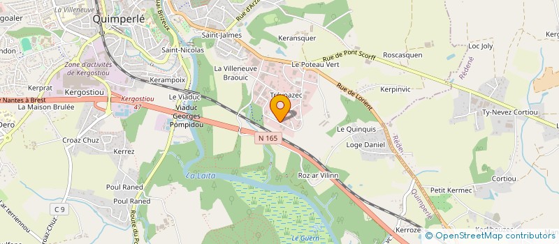 localisation de l'entreprise AGLAIA  QUIMPERLE