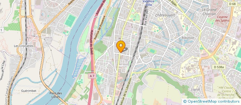 localisation de l'entreprise AGLAIA à VALENCE