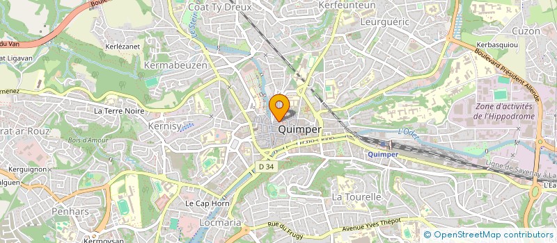 localisation de l'entreprise AGLARG à QUIMPER