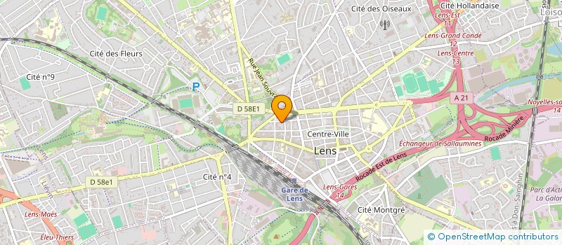 localisation de l'entreprise AGLEON  LENS