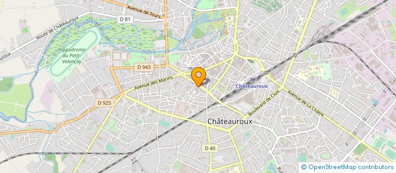 localisation de l'entreprise AGLIANY PATUREAU MIRAND à CHATEAUROUX